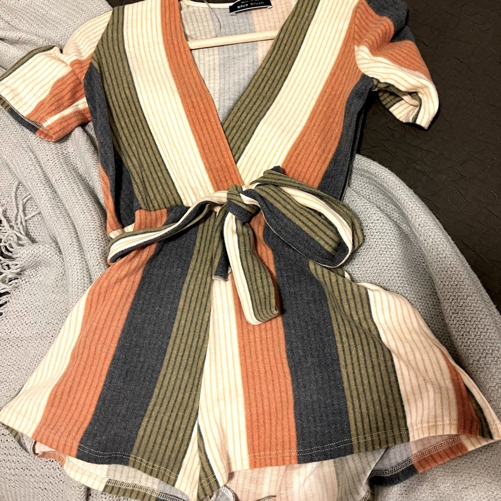 XS Blue Blush Romper